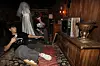 People partake in an immersive horror experience inspired by film ″The Conjuring″ (2013-) series in Mapo District, western Seoul, in July 2025. [YONHAP]