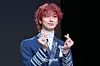 Ampers&One’s Kyrell poses for photos during a showcase for the release of the group’s fourth EP, “Definition,” at Nodeul Island Live House in central Seoul on April 8. [DANIELA GONZALEZ PEREZ]