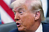 U.S. President Donald Trump speaks in the Oval Office at the White House in Washington on May 5. [AP/YONHAP]
