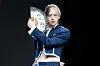 Ampers&One’s Jiho poses for photos during a showcase for the release of the group’s fourth EP, “Definition,” at Nodeul Island Live House in central Seoul on April 8. [DANIELA GONZALEZ PEREZ]