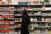 A person shops in a large store in downtown Seoul on April 15. [NEWS1]