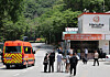 An ambulance is seen in front of Hanwha Aerospace's factory in Daejeon on June 1. [NEWS1]