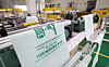 Garbage bags are produced at a factory in Hwaseong, Gyeonggi, on April 6 amid supply instability of naphtha — a key material for trash bag production — driven by the Middle East crisis in the wake of the Iran war.