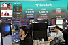 The dollar-won exchange rate is seen displayed on an electronic board at Hana Bank's trading room in central Seoul on March 5. [YONHAP]