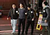 A suspect in the airline pilot murder case in Busan is seen in front of the Busan Jin Police Precinct in Busan on March 17. [NEWS1]