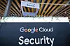 The logo of Google Cloud Security is displayed during the 18th edition of the InCyber Forum, an international cybersecurity event, at the Grand Palais in Lille, northern France, on April 1. [AFP/YONHAP]