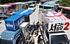Workers preparing campaign vehicles in Geumsan County, South Chungcheong, on May 15. [NEWS1]