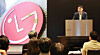 LG Electronics CEO Lyu Jae-cheol speaks at a shareholders' meeting at the company's office in Yeouido, western Seoul, on March 23. [YONHAP]