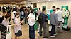 Attendees at the Hana Financial Group's Money Show event participate in various promotional activities and prize events at the group's headquarters in Myeong-dong, central Seoul, on May 28. [HANA FINANCIAL GROUP]