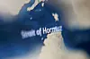 A map shows the Strait of Hormuz. [REUTERS/YONHAP]