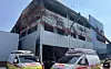 The second and third floors of a building inside an auto parts factory in Daedeok District, Daejeon, are seen on March 22 after a fire broke out at the factory on March 20. [DAEJEON METROPOLITAN CITY]