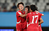 North Korea's women's football team celebrates after winning the Asian Football Confederation U-17 Women’s Asian Cup in Suzhou Sports Centre Stadium in Suzhou, China, on May 17. [ASIAN FOOTBALL CONFEDERATION]
