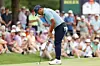 Kim Si-woo putts on the sixth green during the final round of the CJ Cup Byron Nelson 2026 at TPC Craig Ranch in McKinney, Texas, on May 24. [AFP/YONHAP]