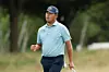 Golf player Kim Si-woo reacts after making a birdie on the seventh green during the final round of the CJ Cup Byron Nelson 2026 at TPC Craig Ranch in McKinney, Texas, on May 24. [YONHAP]