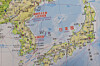 A Japanese high school map textbook labels Dokdo as “Takeshima” [YONHAP]