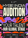A poster for HYBE India Audition [HYBE ENTERTAINMENT]