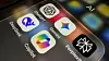 A mobile phone display showing the icons of AI apps Deepseek, Chatgpt, Copilot, Perplexity and Gemini in Berlin, Germany, 31 October 2025. [EPA/YONHAP]