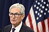 U.S Federal Reserve Chair Jerome Powell speaks during a press conference after announcing monetary policy decision at the Federal Reserve Board Building in Washington on April 29. [AFP/YONHAP]