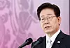 President Lee Jae Myung gives a speech at Jogye Temple in Jongno District, central Seoul, on May 24 to celebrate the Buddha's Birthday. [JOINT PRESS CORPS]
