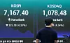 A screen in Hana Bank's trading room in central Seoul shows the Kospi on May 18, when the index plunged more than 4 percent intraday and triggered a sell-side sidecar. The Kospi opened at 7,443.29 that day, down 48.89 points, or 0.67 percent, from the previous trading session. [NEWS1]