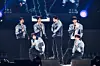 Boy band KickFlip performs during its ″From KickFlip, To WeFlip″ fan concert in Seoul. [JYP ENTERTAINMENT]