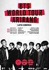 A poster displaying the dates and locations of BTS's additional concerts in South America that was provided by the band's agency [BIGHIT MUSIC]