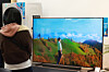 A Samsung Electronics television product is seen on display at a large supermarket in Seoul on March 8. [YONHAP]