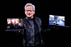 Nvidia CEO Jensen Huang introduces laptop models using RTX Spark GPUs during a keynote speech on the sidelines of the Computex trade show in Taipei, Taiwan, on June 1. [REUTERS/YONHAP]