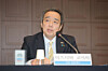 Japanese Ambassador to Korea Koichi Mizushima speaks during a forum hosted by the Kwanhun Club in Seoul on March 27. [YONHAP]