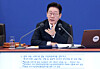 President Lee Jae Myung speaks during a Cabinet meeting at the Blue House in central Seoul on March 10. [JOINT PRESS CORPS]