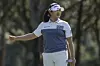 Ryu Hae-ran reacts after her putt on the ninth green during the first round of the Hilton Grand Vacations Tournament of Champions LPGA golf tournament in Orlando, Florida, on Jan. 18, 2024. [AP/YONHAP]