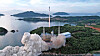 The Chollima-1 rocket carrying the Malligyong-1 military reconnaissance satellite, which launched May 31, 2023, from a new launch site in North Pyongan Province, in this photo released by North Korea's state news agency, the Korean Central News Agency. The rocket crashed into the West Sea due to engine failure. The regime acknowledged the failure about 2.5 hours after launch. [YONHAP]