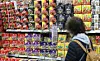 Ramyeon packages are on display at a supermarket in Seoul on the March 12, as major Korean food companies announced they will lower the prices of some of their instant noodle and cooking oil products starting next month. [NEWS1]