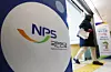 A person walks out of the northern Seoul office of the National Pension Service in Seodaemun District, western Seoul, on April 8. [NEWS1]