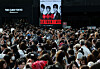 BTS fans crowd the area around Tokyo Dome before the start of the band's 'Arirang' world tour concert in Tokyo on April 17. [REUTERS/YONHAP]