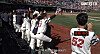 A screenshot of YouTube video scene in which baseball fans believe the placement of a caption over the back of a player's jersey was intended to mock late President Roh Moo-hyun [SCREEN CAPTURE]