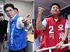Two days before the ninth nationwide local elections on June 3, Democratic Party Seoul mayoral candidate Chong Won-o (left) and People Power Party candidate and incumbent Seoul Mayor Oh Se-hoon carry out campaign events on June 1. Jung visited a community facility for residents of jjokbang (subdivided flat) neighborhoods in Jongno District, while Oh campaigned in Nowon District. [NEWS1]