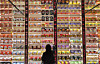 Ramyeon products are displayed at Emart24's store in Myeong-dong, Jung District, central Seoul, on March 16. [YONHAP]