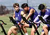 Lee Kang-in, left, Son Heung-min, center, and Lee Dong-gyeong of the Korea national football team train at Zions Bank Training Center in Utah on June 1. [NEWS1]
