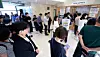 People form long lines to vote for the June 3 local elections at a community center in Yeouido, western Seoul, on May 29. [NEWS1]