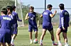 Lee Kang-in, center, trains with his Korea national football teammates at Zions Bank Training Center in Utah on June 1. [NEWS1]