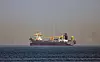 A vessel is seen anchoring off the coast of Dubai, the United Arab Emirates, on March 1. [EPA/YONHAP]