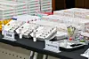 Confiscated narcotics are displayed during a briefing on the crackdown results involving medical institutions specializing in illegal propofol and other drug injections at the Seoul Central District Prosecutors’ Office in Seocho District, southern Seoul, on Nov. 20, 2024. [YONHAP]