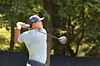 Korean golf player Kim Si-woo tees off on the fourth hole during the final round of the PGA Championship at Aronimink Golf Club in Newtown Square, Pennsylvania, on May 17. [EPA/YONHAP]