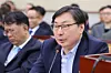 Former Gyeonggi Vice Gov. Lee Hwa-young speaks during a hearing on allegations of fabricated prosecution in the Ssangbangwool remittance-to-North Korea case at the National Assembly special committee investigating alleged politically motivated prosecutions by prosecutors under the Yoon Suk Yeol administration in Yeouido, western Seoul, on April 14. [News1]