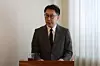 Shin Jun-won, president of Plas Art Show, speaks during a press conference at a venue in Jung District, central Seoul, on May 18. [YONHAP]