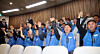 Government employees who are also union members celebrate at the National Assembly in Yeouido, western Seoul, on March 31 after a bill passes, marking May 1, or Labor Day, a public holiday. Until this bill, Labor Day in Korea was a paid holiday for private-sector employees, but civil servants and teachers did not get the day off. [NEWS1]