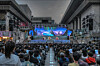 Spectators enjoy an outdoor opera performance of “The Magic Flute” outside the Sejong Center for the Performing Arts in Jongno District, central Seoul, in June 2025. [SEJONG CENTER FOR THE PERFORMING ARTS]