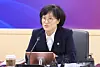 Gender Equality Minister Won Min-kyong speaks during a meeting at the central government complex in Jongno District, central Seoul, on March 6. [NEWS1]