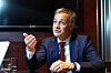 United Nations Development Programme Administrator Alexander De Croo speaks during an interview with the JoongAng Ilbo at the Grant Hyatt Hotel in Yongsan District, central Seoul, on May 21. [KIM JONG-HO]